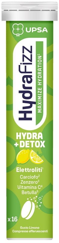 UPSA HYDRAFIZZ DETOX MAXIMIZE HYDRATION 16 COMPRESSE EFFERVESCENTI