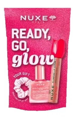 NUXE GLOW ON THE GO PINK 1 VERY ROSE PLUMPING LIP SERUM + 1 HUILE PRODIGIEUSE OR FLORALE 10 ML NUXE GLOW ON THE GO PINK 1 VERY ROSE PLUMPING LIP SERUM + 1 HUILE PRODIGIEUSE OR FLORALE 10 ML