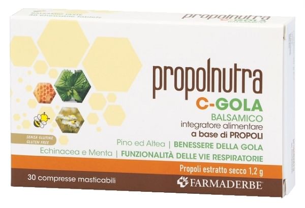 PROPOLNUTRA C GOLA BALSAMICO 30 COMPRESSE MASTICABILI