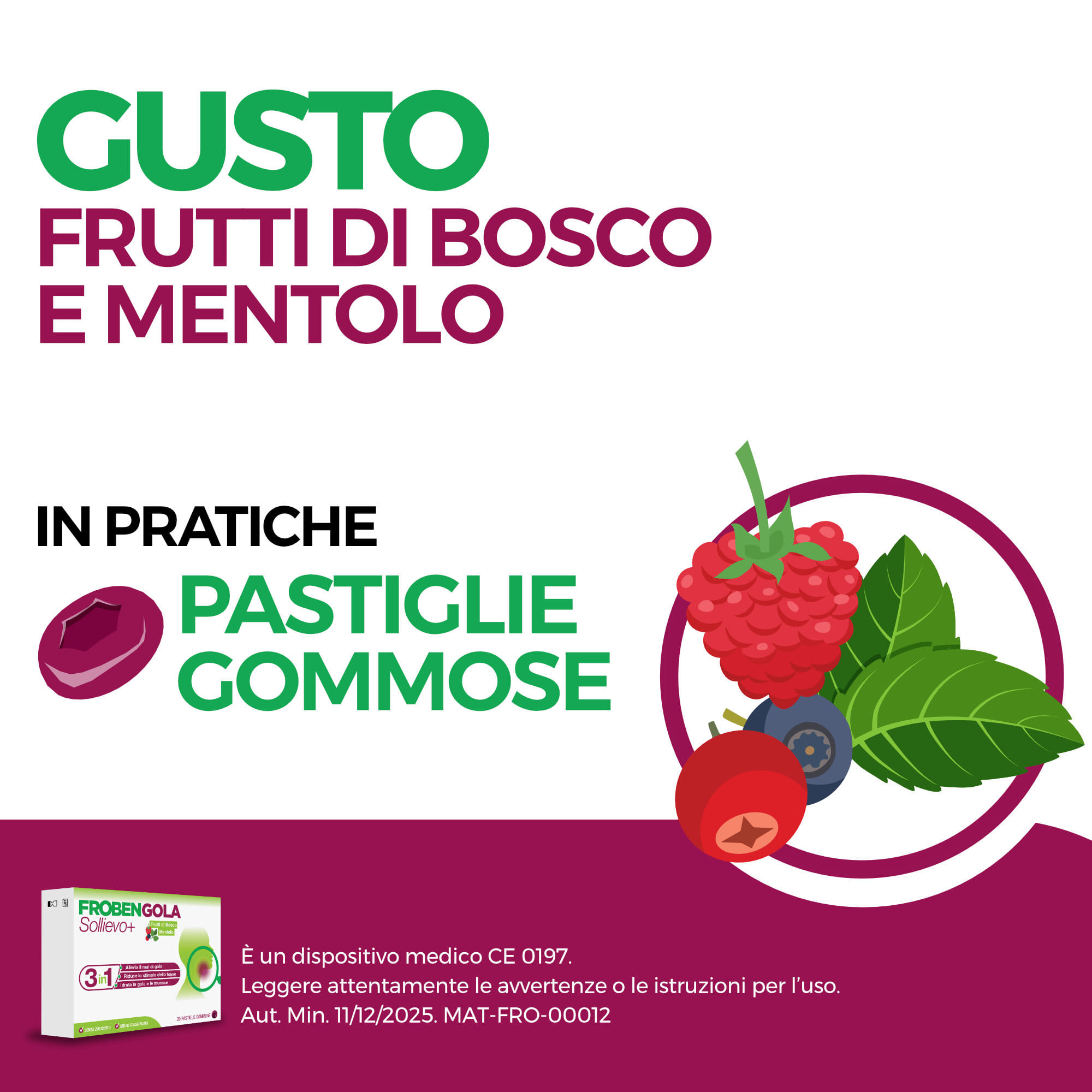 FROBENGOLA SOLLIEVO+ 20 PASTIGLIE