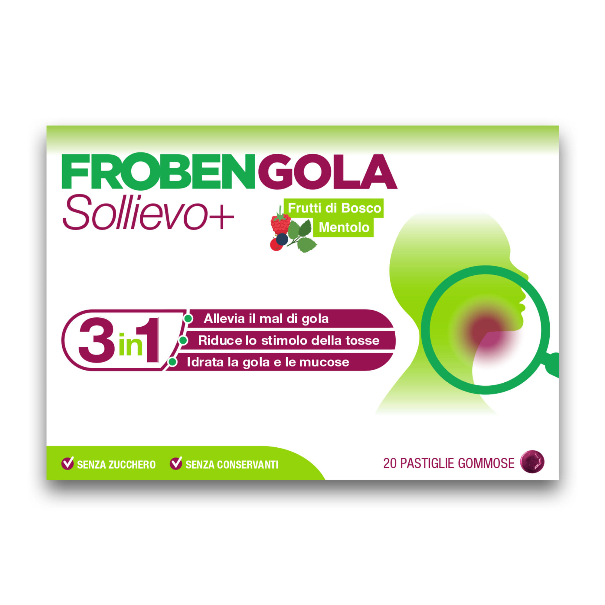 FROBENGOLA SOLLIEVO+ 20 PASTIGLIE