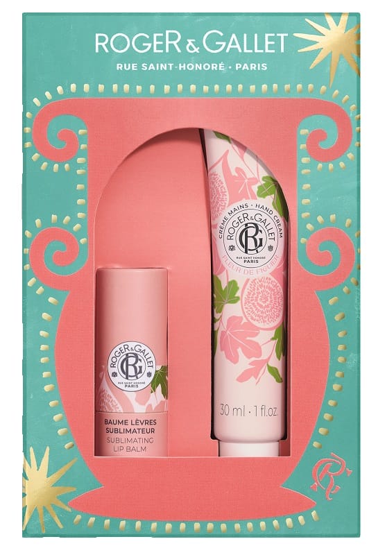 ROGER&GALLET SET NATALE FLEUR DE FIGUIER CREMA MANI 30 ML + BALSAMO LABBRA 25