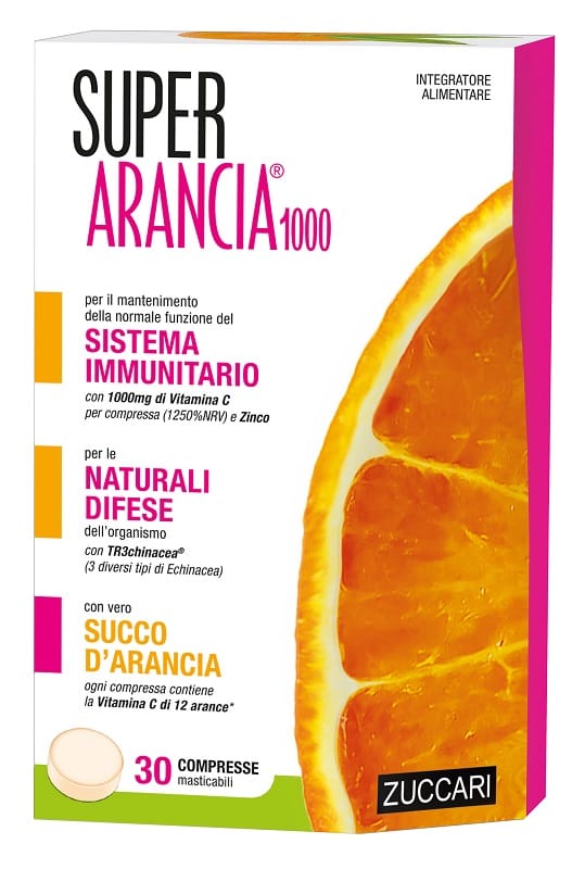 SUPER ARANCIA 1000 30 COMPRESSE MASTICABILI DA 2250 MG