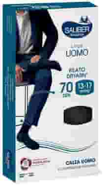 SAUBER PHARMA UOMO CALZA DRYARN 70 DENARI NERO TAGLIA L/XL