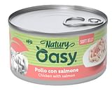 OASY WET CAT NATURY SOFT JELLY POLLO CON SALMONE LATTINA 85 G