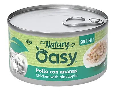 OASY WET CAT NATURY SOFT JELLY POLLO CON ANANAS LATTINA 85 G OASY WET CAT NATURY SOFT JELLY POLLO CON ANANAS LATTINA 85 G