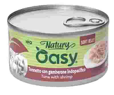 OASY WET CAT NATURY SOFT JELLY TONNETTO CON GAMBERONE LATTINA 85 G