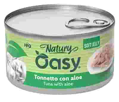 OASY WET CAT NATURY SOFT JELLY TONNETTO CON ALOE LATTINA 85 G