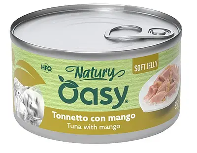OASY WET CAT NATURY SOFT JELLY TONNETTO CON MANGO LATTINA 85 G OASY WET CAT NATURY SOFT JELLY TONNETTO CON MANGO LATTINA 85 G