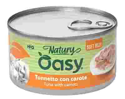 OASY WET CAT NATURY SOFT JELLY TONNETTO CON CAROTE LATTINA 85 G
