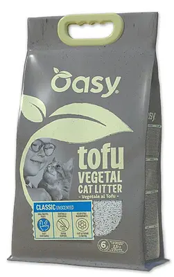 OASY LETTIERA VEGETALE TOFU CLASSIC UNSCENTED 6 L OASY LETTIERA VEGETALE TOFU CLASSIC UNSCENTED 6 L