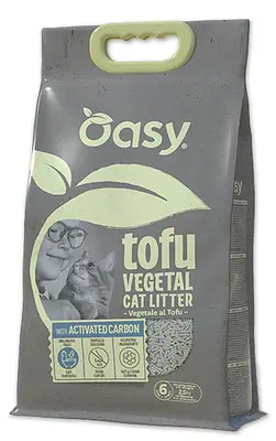 OASY LETTIERA VEGETALE TOFU CON ACTIVATED CARBON 6 L OASY LETTIERA VEGETALE TOFU CON ACTIVATED CARBON 6 L
