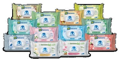 SANO E BELLO SALVIETTINE DETERGENTI ALOE 50 PEZZI