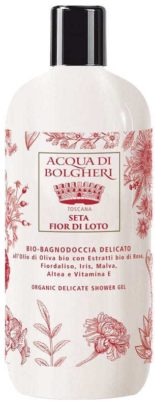 Acqua Di Bolgheri Toscana Seta Fior Di Loto Bio Bagnodoccia Delicato 500 Ml