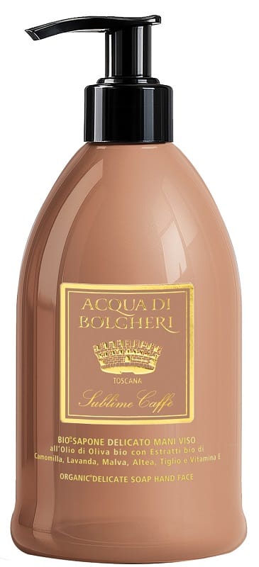 ACQUA DI BOLGHERI TOSCANA SUBLIME CAFFE' BIO SAPONE DELICATO MANI VISO 500 ML