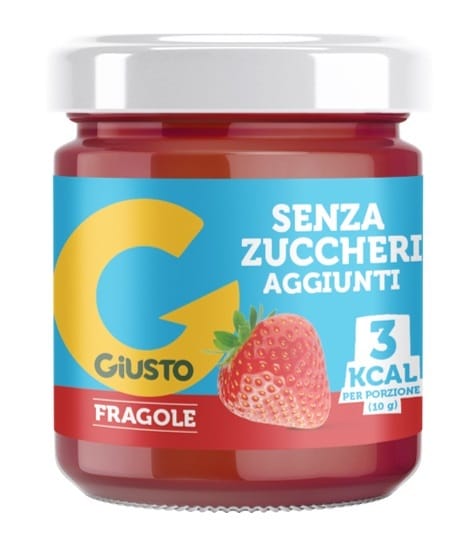 GIUSTO CONFETTURA FRAGOLA SENZA ZUCCHERO 200 G