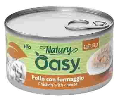 OASY WET CAT NATURY SOFT JELLY POLLO CON FORMAGGIO LATTINA 150 G