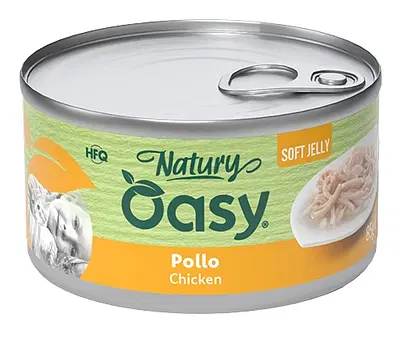 OASY WET CAT NATURY SOFT JELLY POLLO LATTINA 150 G OASY WET CAT NATURY SOFT JELLY POLLO LATTINA 150 G