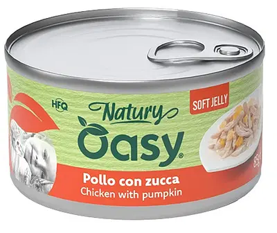OASY WET CAT NATURY SOFT JELLY POLLO CON ZUCCA LATTINA 150 G OASY WET CAT NATURY SOFT JELLY POLLO CON ZUCCA LATTINA 150 G