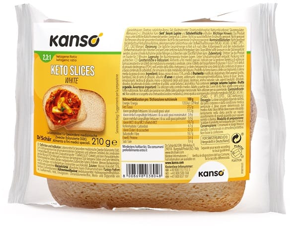 KANSO KETO SLICES WHITE 210 G