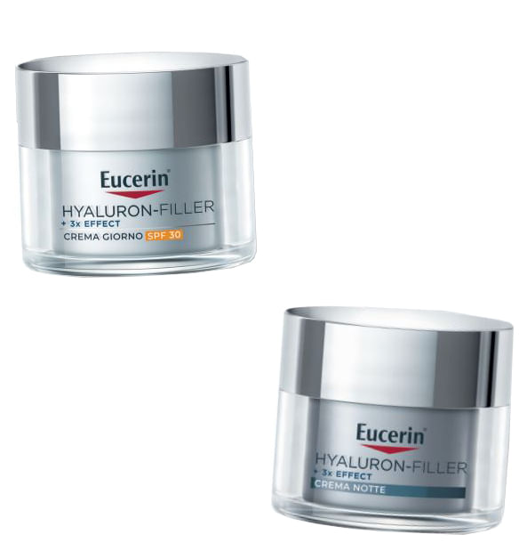 EUCERIN ANTI AGE XMAS PACK HYFI GIORNO NOTTE 2025 1 HYALURON FILLER NOTTE 50 ML + 1 HYALURON FILLER GIORNO SPF30 50 ML