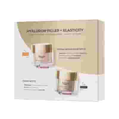 EUCERIN ANTI AGE XMAS PACK ELASTICITY ROSY NOTTE 2025 1 HYALURON FILLER CREMA GIORNO ROSE SPF30 50 ML + 1 HYALURON FILLER ELASTICIT NOTTE 50 ML