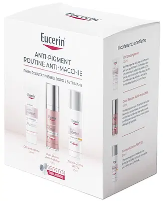 EUCERIN ROUTINE ANTI PIGMENT Q4 2025 1 DUAL SERUM ANTI MACCHIE 30 ML + 1 CREMA GIORNO SPF30 50 ML + 1 GEL DETERGENTE 20 ML EUCERIN ROUTINE ANTI PIGMENT Q4 2025 1 DUAL SERUM ANTI MACCHIE 30 ML + 1 CREMA GIORNO SPF30 50 ML + 1 GEL DETERGENTE 20 ML