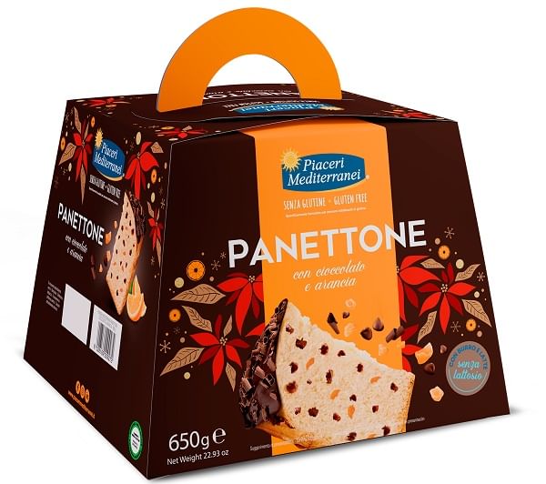 PIACERI MEDITERRANEI PANETTONE CIOCCOLATO ARANCIA 650 G