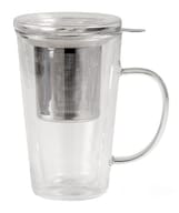 NEAVITA INFUSIERA VETRO DOPPIA PARETE FILTRO ACCIAIO 300 ML