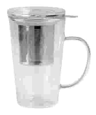 NEAVITA INFUSIERA VETRO DOPPIA PARETE FILTRO ACCIAIO 300 ML