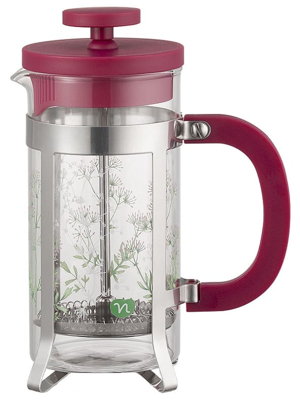 Neavita Tisaniera Stantuffo Tea Plunger Herbarium Magenta 350 Ml