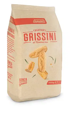 AGLUTEN GRISSINI AL ROSMARINO 150 G AGLUTEN GRISSINI AL ROSMARINO 150 G
