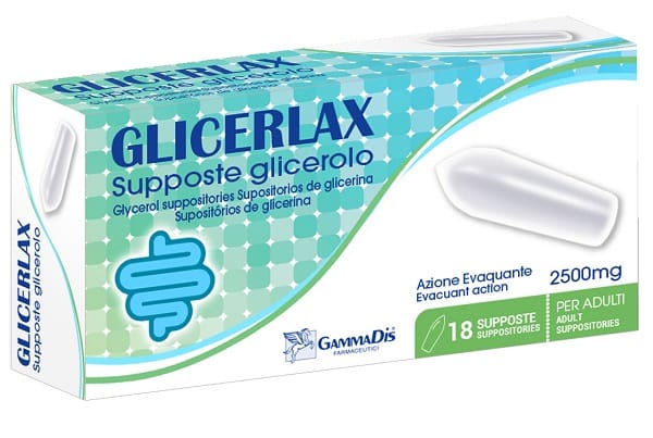 SUPPOSTE GLICEROLO GLICERLAX 2500MG 18 PEZZI
