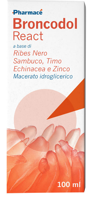 BRONCODOL REACT 100 ML SENZA GLUTINE NATURALMENTE PRIVO DI LATTOSIO