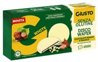 GIUSTO SENZA GLUTINE DISCO WAFER CIOCCOLATO BIANCO E FRAGOLA 3 X 24 G