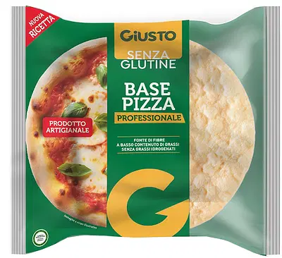 GIUSTO SENZA GLUTINE BASE PIZZA PROFESSIONALE 200 G GIUSTO SENZA GLUTINE BASE PIZZA PROFESSIONALE 200 G
