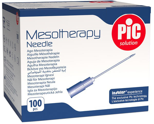 AGO PIC MESOTERAPIA STERILE MONOUSO APIROGENO ATOSSICO CONO LUER LOCK GAUGE 27 4 MM 1 PEZZO