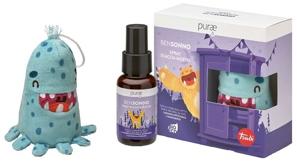 PURAE SPRAY BENSONNO SCACCIAMOSTRI 50 ML CON MOSTRO TRUDI TURCHESE