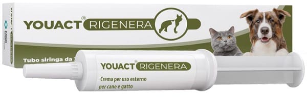 YOUACT RIGENERA CREMA CANE E GATTO TUBO SIRINGA DA 10 G