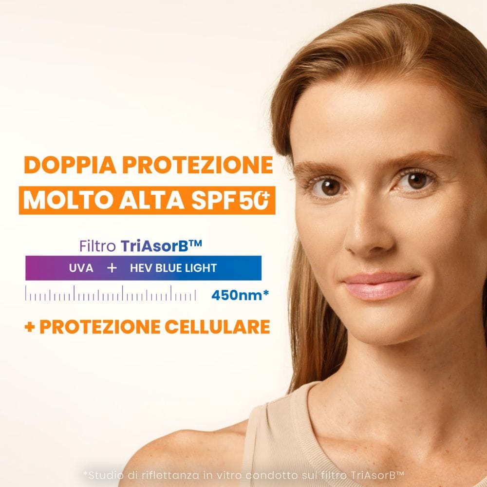 Eau Thermale Avène Ultra Siero SPF50+, Attiva la luminosità, Protezione solare viso molto alta,  30ml