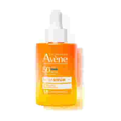 Eau Thermale Avène Ultra Siero SPF50+, Attiva la luminosità, Protezione solare viso molto alta,  30ml