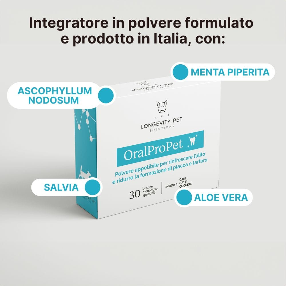 ORALPROPET POLVERE APPETIBILE PER RINFRESCARE ALITO 30 BUSTINE 15 G