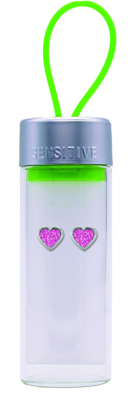 ORECCHINI POST FORATURA IN ACCIAIO CHIRURGICO ANALLERGICO TUBE CUBE CUORE ROSA ACCIAIO 6 MM 1429-75