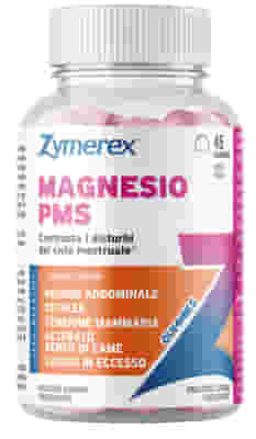 ZYMEREX MAGNESIO PMS 45 GUMMIES GUSTO PESCA CON EDULCORANTI SENZA ZUCCHERI SENZA GLUTINE SENZA LATTOSIO
