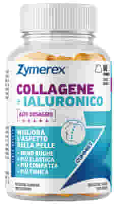 ZYMEREX COLLAGENE IALURONICO 60 GUMMIES GUSTO MANGO CON EDULCORANTI SENZA ZUCCHERI SENZA GLUTINE SENZA LATTOSIO