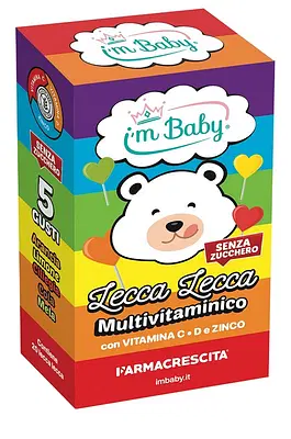 IMBABY LECCA LECCA MULTIVITAMINICO + VITAMINA C D + ZINCO 20 PEZZI IMBABY LECCA LECCA MULTIVITAMINICO + VITAMINA C D + ZINCO 20 PEZZI