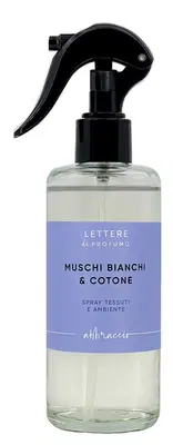 LETTERE DI PROFUMO MUSCHI BIANCHI COTONE SPRAY AMBIENTE 200 ML LETTERE DI PROFUMO MUSCHI BIANCHI COTONE SPRAY AMBIENTE 200 ML