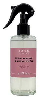 LETTERE DI PROFUMO LEGNI PREZIOSI AMBRA GRIGIA SPRAY AMBIENTE 200 ML LETTERE DI PROFUMO LEGNI PREZIOSI AMBRA GRIGIA SPRAY AMBIENTE 200 ML