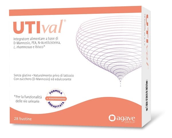 UTIVAL 28 BUSTINE NATURALMENTE PRIVO DI LATTOSIO CON ZUCCHERO D-MANNOSIO ED EDULCORANTE FORMULA BREVETTATA N. 102021000021134