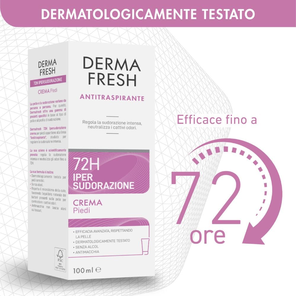 DERMAFRESH 72H IPERSUDORAZIONE PIEDI CREMA 100 ML